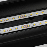 Aplique exterior largo moderno LED IP65 en negro para porche