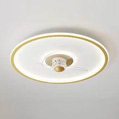 Ventilador de techo pequeño con luz para dormitorio moderno