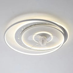 Con luz ventilador de techo diseño nórdico nube