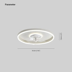 Con luz ventilador de techo diseño nórdico nube