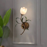 Aplique de Pared Flor Vintage para Mesita de Noche