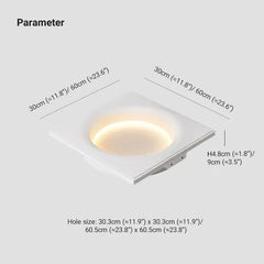 Aplique pared interior moderno diseño LED con forma de luna