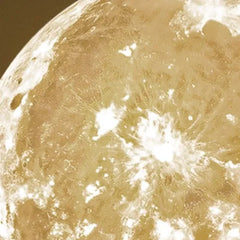 Lámpara sobremuro exterior solar ip65 de diseño lunar para jardín