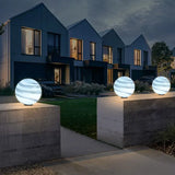 Sobremuro exterior moderno solar de vidrio diseño luna para jardín