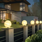 Sobremuro exterior moderno solar de vidrio diseño luna para jardín