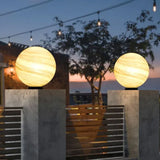 Sobremuro exterior moderno solar de vidrio diseño luna para jardín