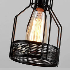 Lámpara colgante creativa de cuerda de yute estilo industrial retro