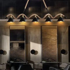 Lampara de comedor colgante estilo retro con diseño de cuerda