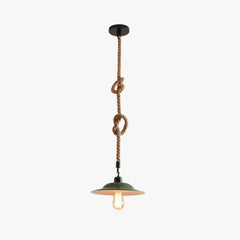 Lámpara colgante de restaurante verde oscuro estilo industrial retro