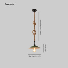 Lámpara colgante de restaurante verde oscuro estilo industrial retro