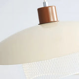 Lámpara colgante de estilo moderno para comedor de tono cremoso