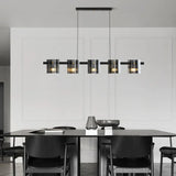 Lámpara colgante de vidrio para comedor de lujo ligero y estilo moderno