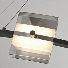 Araña moderna para living diseño lujoso en forma de anillo