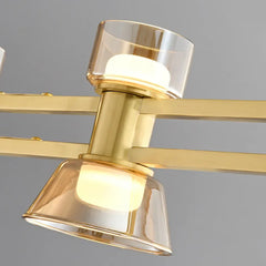 Lámparas para islas de cocina diseño LED con vidrio y estilo moderno