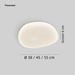 Plafón de techo blanco regulable de diseño moderno para dormitorio