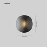 Lámpara colgante de vidrio en forma de farol moderna