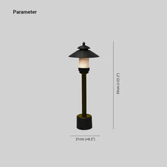 Luz de poste impermeable LED exterior patio