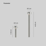 Baliza exterior LED IP65 de metal para caminos de diseño moderno
