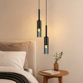 Lámpara Colgante de Botellas de Vidrio Diseño Moderno para Mesita de Noche