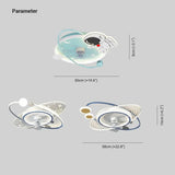 Ventiladores de techo con luz juveniles diseño moderno creativo