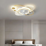 Ventiladores de techo con luz juveniles diseño moderno creativo