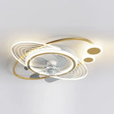 Ventiladores de techo con luz juveniles diseño moderno creativo
