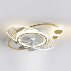 Ventiladores de techo con luz juveniles diseño moderno creativo