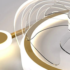 Ventiladores de techo con luz juveniles diseño moderno creativo