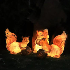 Lámparas de pie exterior con forma de ardilla LED