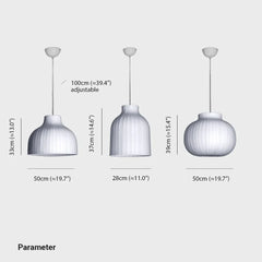 Lamparas colgantes de tela diseño moderno y creativo minimalista