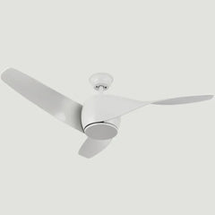 Ventilador de techo con luz 3 aspas diseño nórdico LED silencioso motor DC 132 cm salón