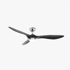 Ventilador de techo 3 aspas con luz LED silencioso 132 cm moderno para salón