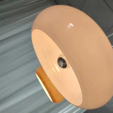 Lámpara colgante de vidrio Bauhaus LED regulable en altura para comedor