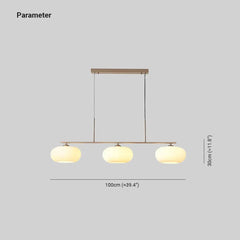Lámpara de techo colgante 3 luces para cocina moderna