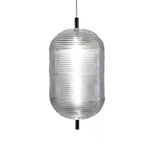 Lámparas colgantes vidrio transparente con estilo moderno para dormitorio