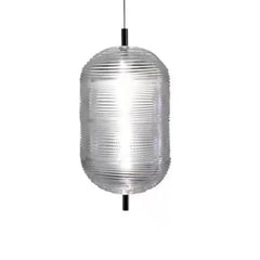 Lámparas colgantes vidrio transparente con estilo moderno para dormitorio