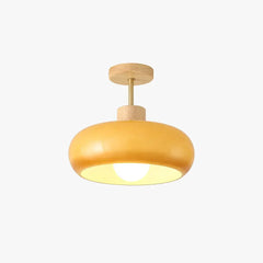 Lámpara de techo para pasillos LED de vidrio redonda de estilo nórdico
