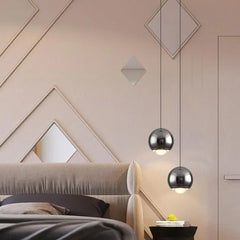 Lámpara Colgante Esférica Ajustable para Dormitorio
