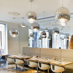 Lámpara Colgante Esférica Ajustable para Dormitorio