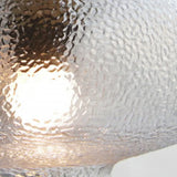 Lamparas de techo cristal transparente de vidrio martillado