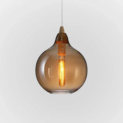 Lampara colgantes retro en vidrio para sala