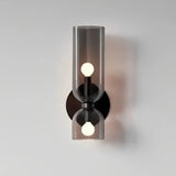 Aplique de pared de diseño moderno LED de vidrio para mesita de noche