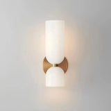 Aplique de pared de diseño moderno LED de vidrio para mesita de noche
