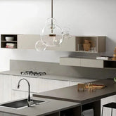 Lámpara colgante de bola de vidrio en forma de burbujas moderna