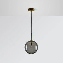 Lámpara colgante de vidrio en forma de bola de colores