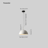 Lámpara Colgante de Comedor Minimalista Semi Circular