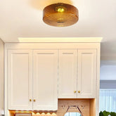 Lampara de Techo de LED Vidrio Tricolor Vintage Entrada