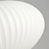 Lámpara colgante de vidrio en forma de farol a rayas