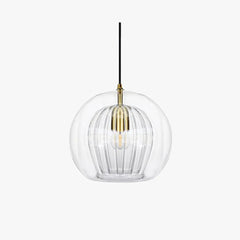 Lámpara colgante globo de vidrio de diseño regulable en altura para comedor