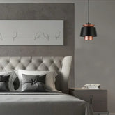 Lampara suspendida diseño retro nórdico de hierro para comedor